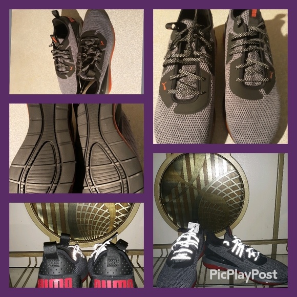 Puma Other - Puma Black Red and Grey running shoes Men